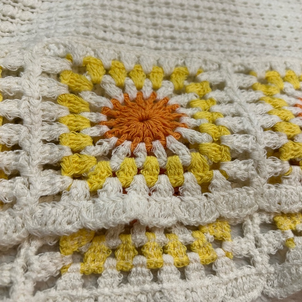 Sincerely Jules Cream Crochet Sweater with Floral Accents - Picture 3 of 6